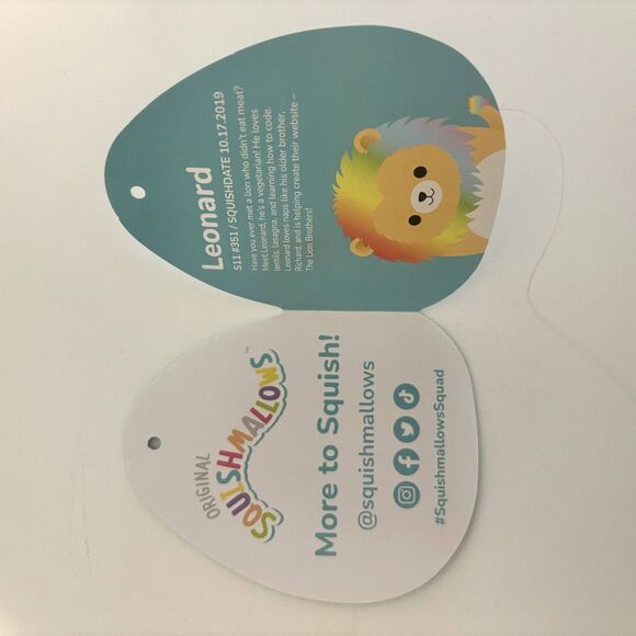 Leonard the Lion 10" Squishmallow - Picture 4 of 5